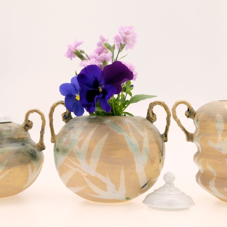 Waza/wazon ceramiczny seria różowa "Krzysztof"