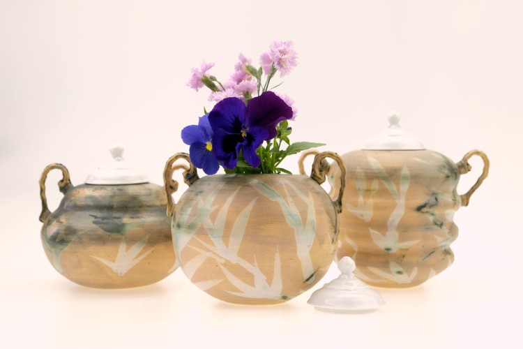 Waza/wazon ceramiczny seria różowa "Krzysztof"