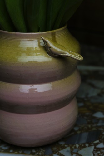 Wazon Ceramiczny z Ptakami