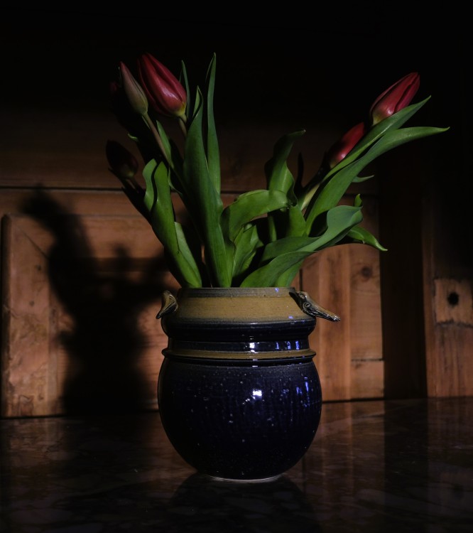 Wazon Ceramiczny z trzema ptaszkami