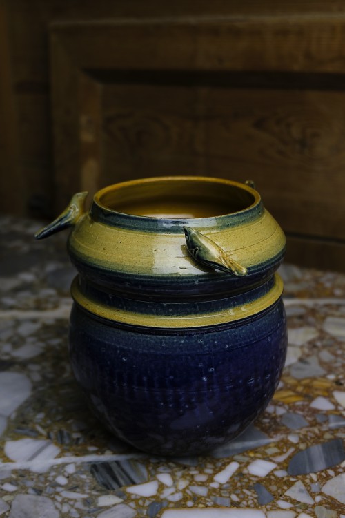 Wazon Ceramiczny z trzema ptaszkami