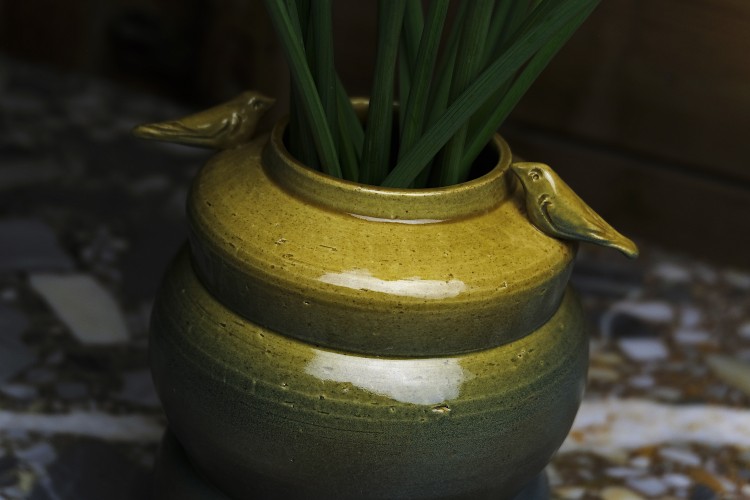 Wazon Ceramiczny z ptaszkami