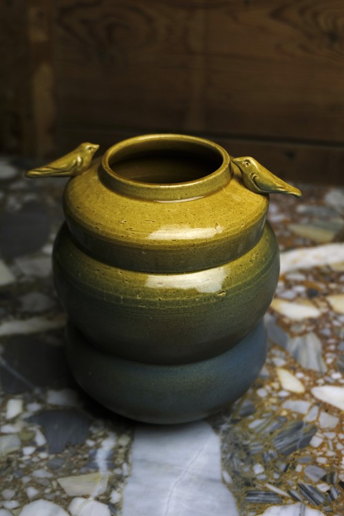 Wazon Ceramiczny z ptaszkami