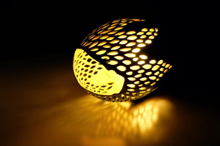 Lampa ceramiczna szmaragdowa