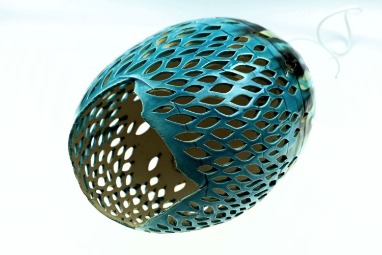 Lampa ceramiczna - turkusowa