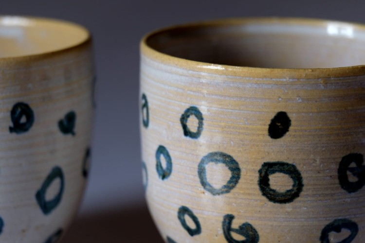 Czarki ceramiczne "Kropy" - zestaw