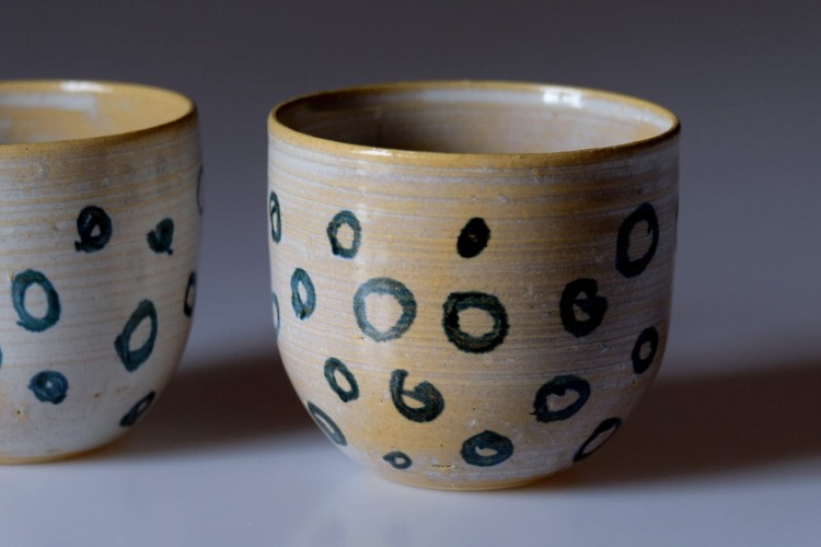 Czarki ceramiczne "Kropy" - zestaw
