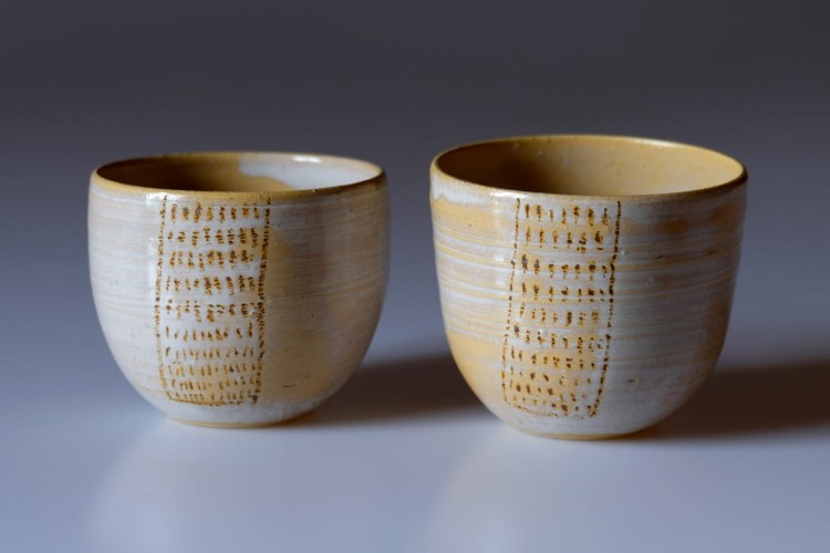 Czarki ceramiczne "Rysunek" - zestaw