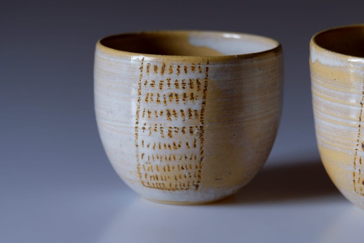 Czarki ceramiczne "Rysunek" - zestaw