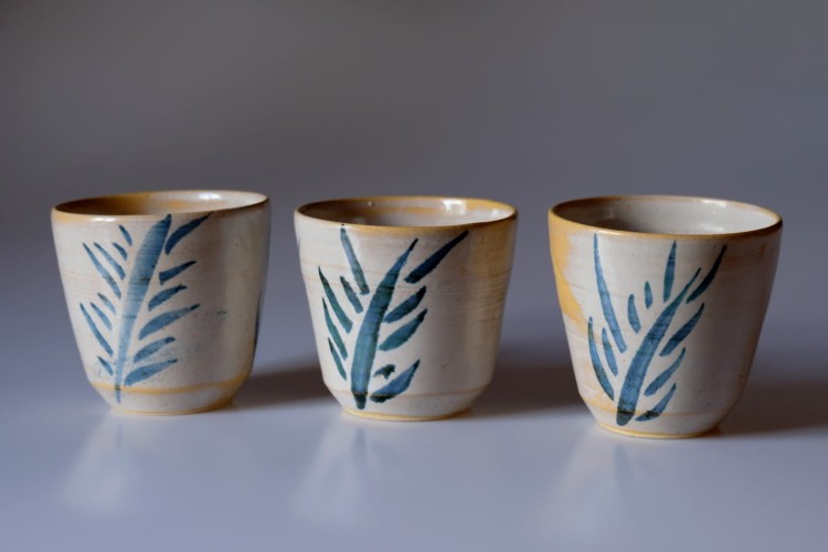 Czarka ceramiczna"Kłosy"